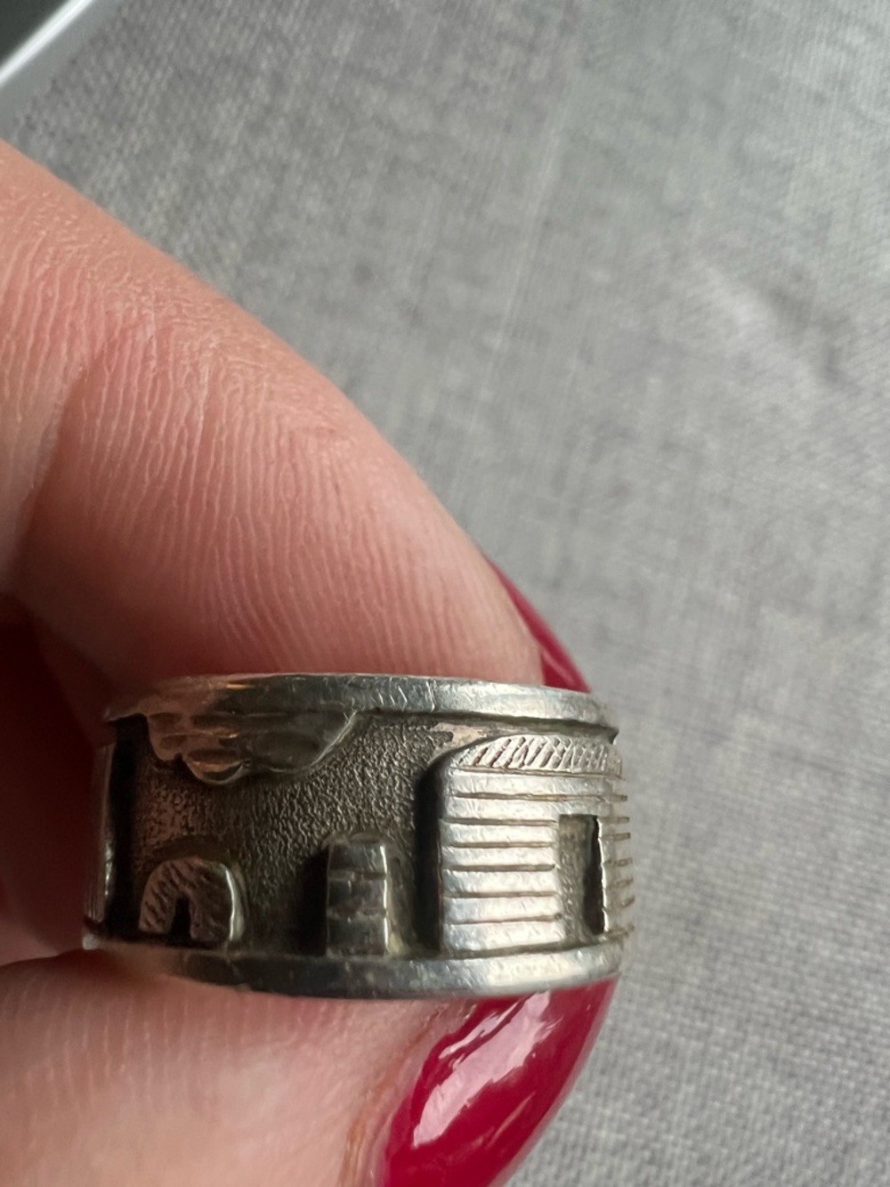 R. H. Begay Navajo Native American Sterling Silver Ring
